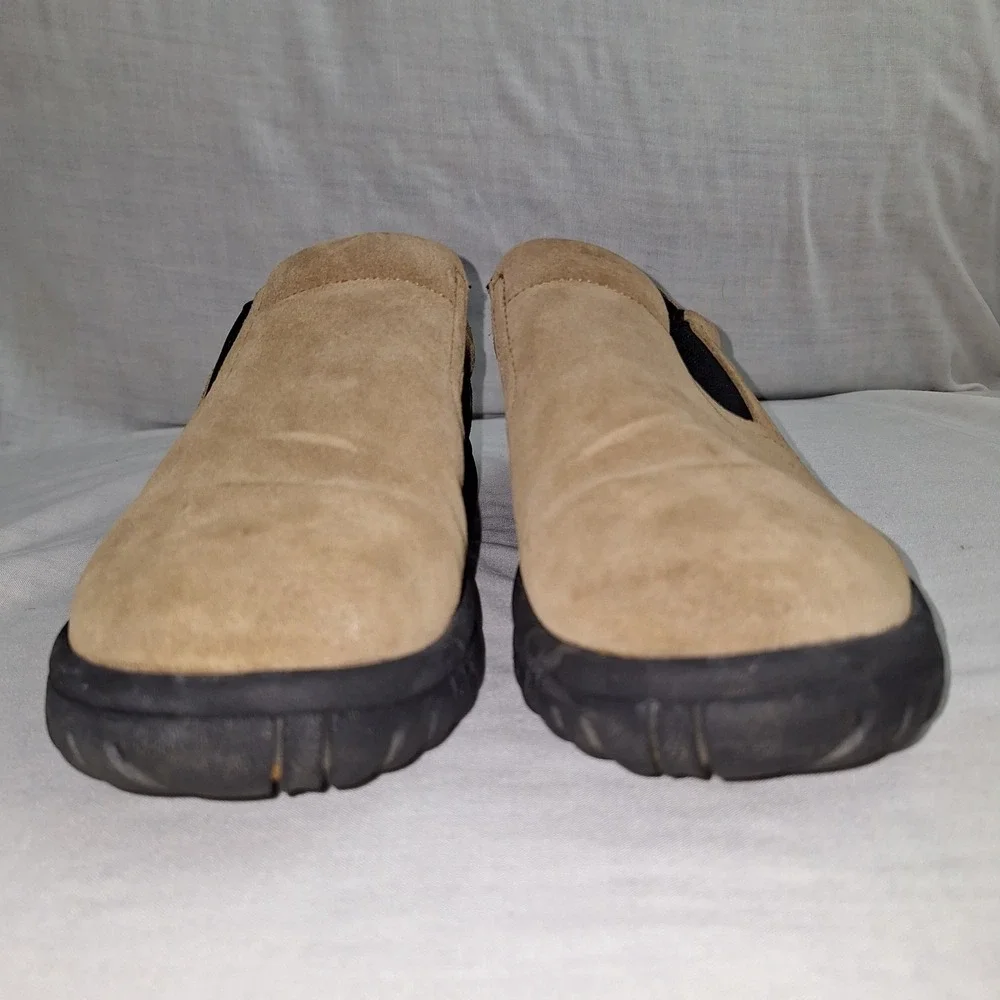 Lands End Tan 5M Suede Leather Slip On Loafers Women 74142 897 Shoes Gorpcore